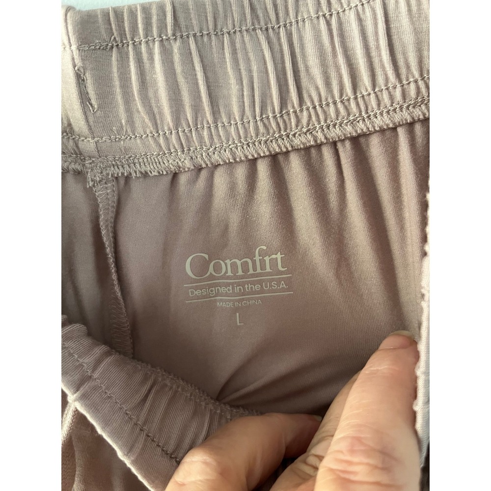 NWT Comfrt Cloud Pants Dove Wide Leg Drawstring Lounge, comfy, couch bum - Picture 3 of 7